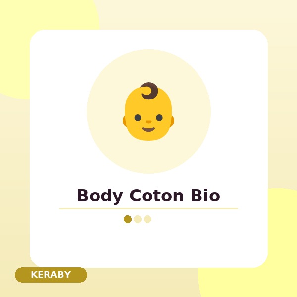 Body Coton Bio – Variantes Taille & Couleur