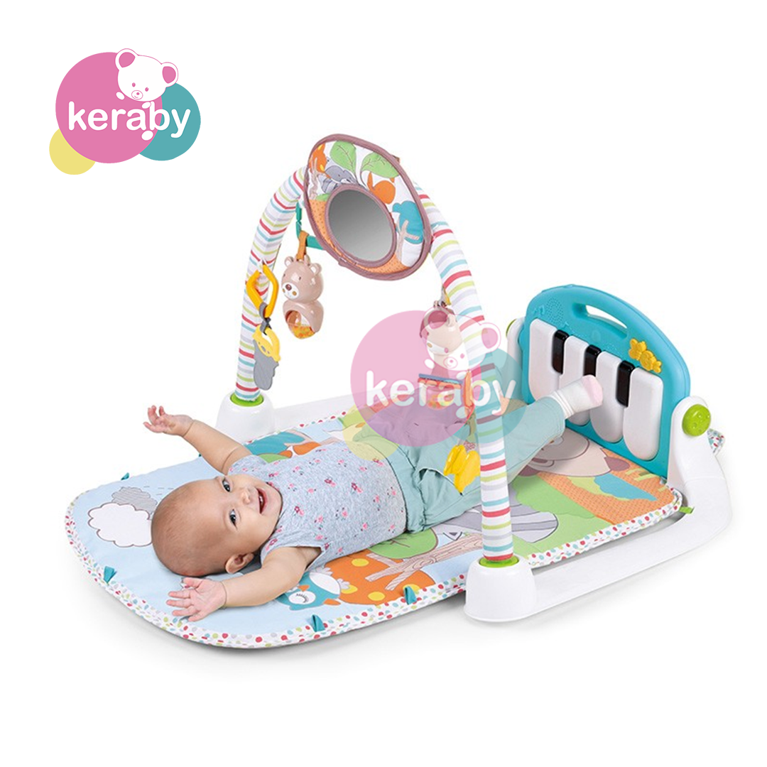 TAPIS D'EVEIL POUR BEBE AVEC PIANO A PEDALES ET MUSIQUE POUR BEBE