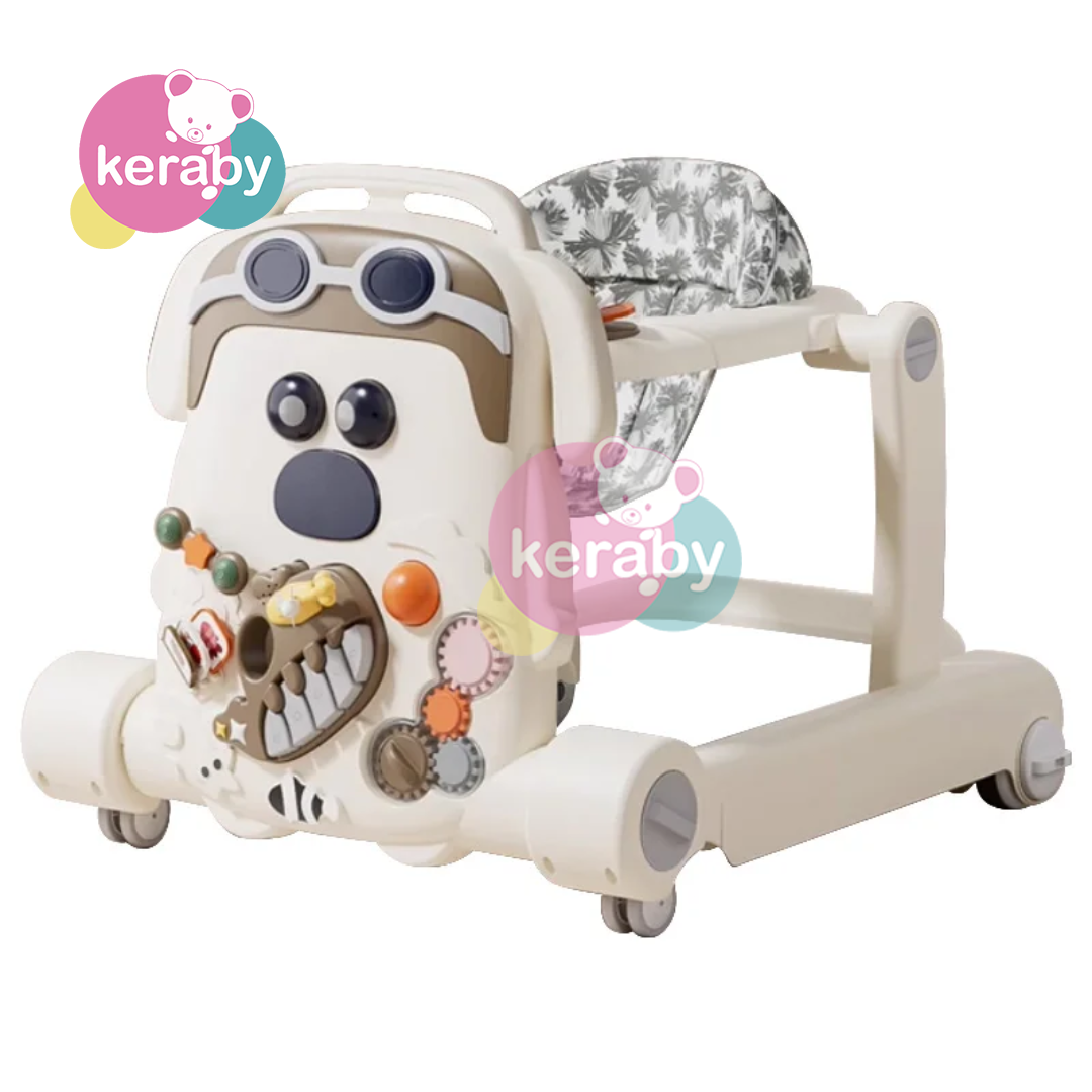 TROTTEUR MUSICAL BEBE 2EN1– FONCTION MUSICALE & ÉVEIL COMPLET