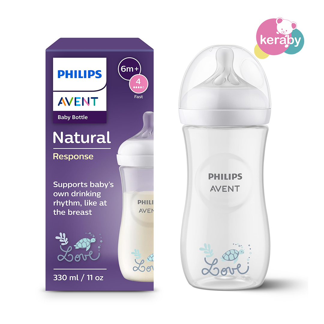 BIBERON AVENT NATURAL 330ML EN EN PLASTIQUE