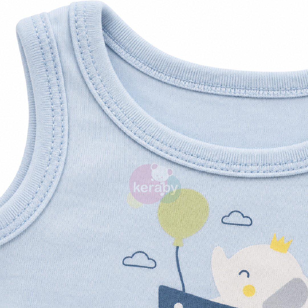 BODY DEMEMBRE NEW BABY BOY LOT DE 3  (BLEU/BLC) — photo 2