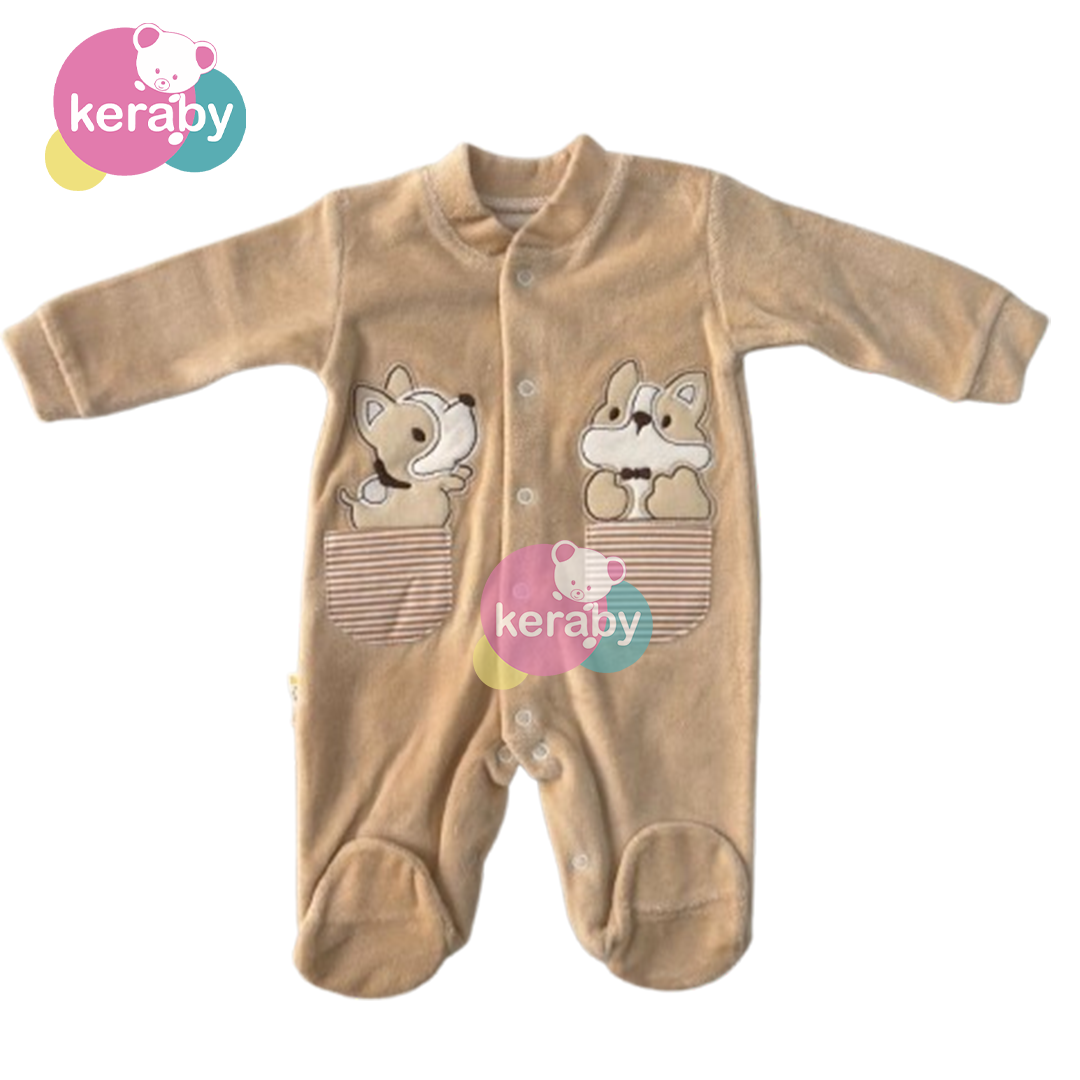 GRENOUILLERE  CHIOT DANS POCHE  EN VELOU