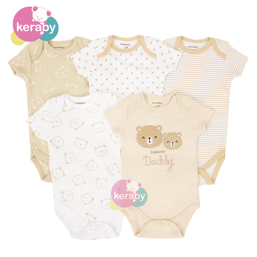 BODY MANCHE COURTE LOT DE 5 MIXTE-M17