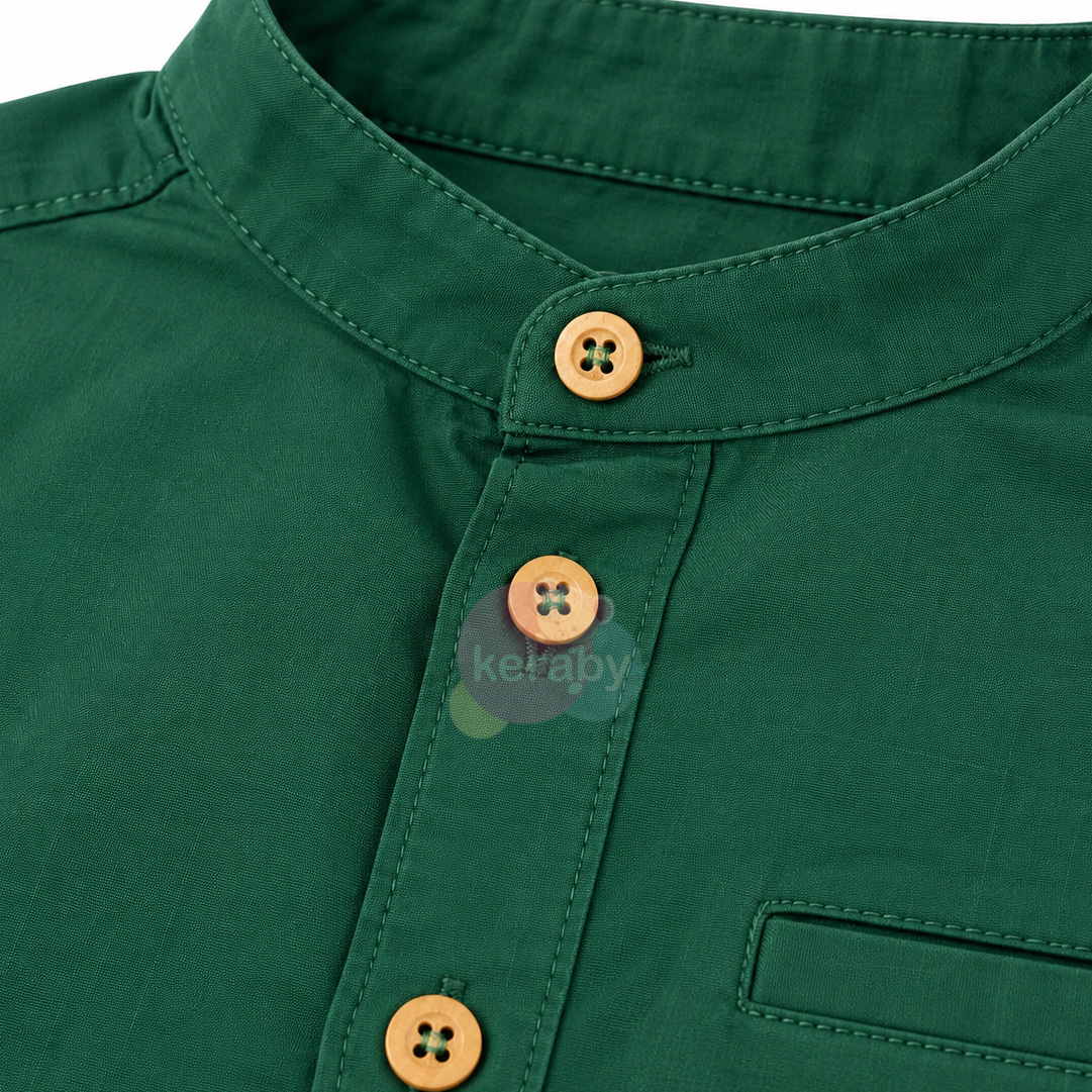 CHEMISE ML VERT-G3 — photo 2