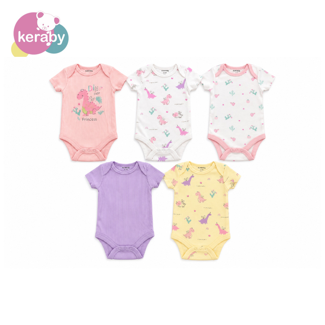 BODY LOT DE 5 DINO CUTE-F3