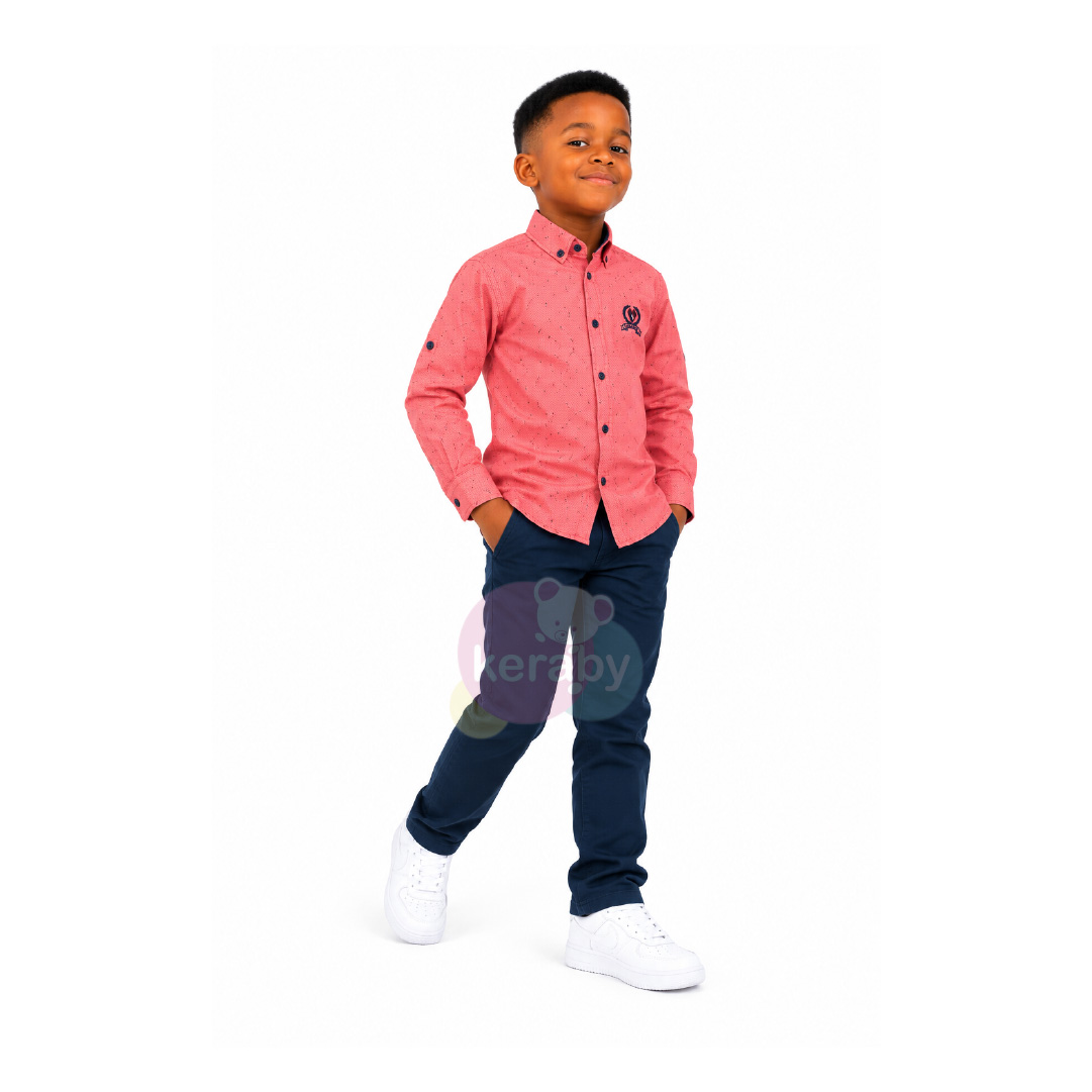 CHEMISE ML SAUMON-G1 — photo 3