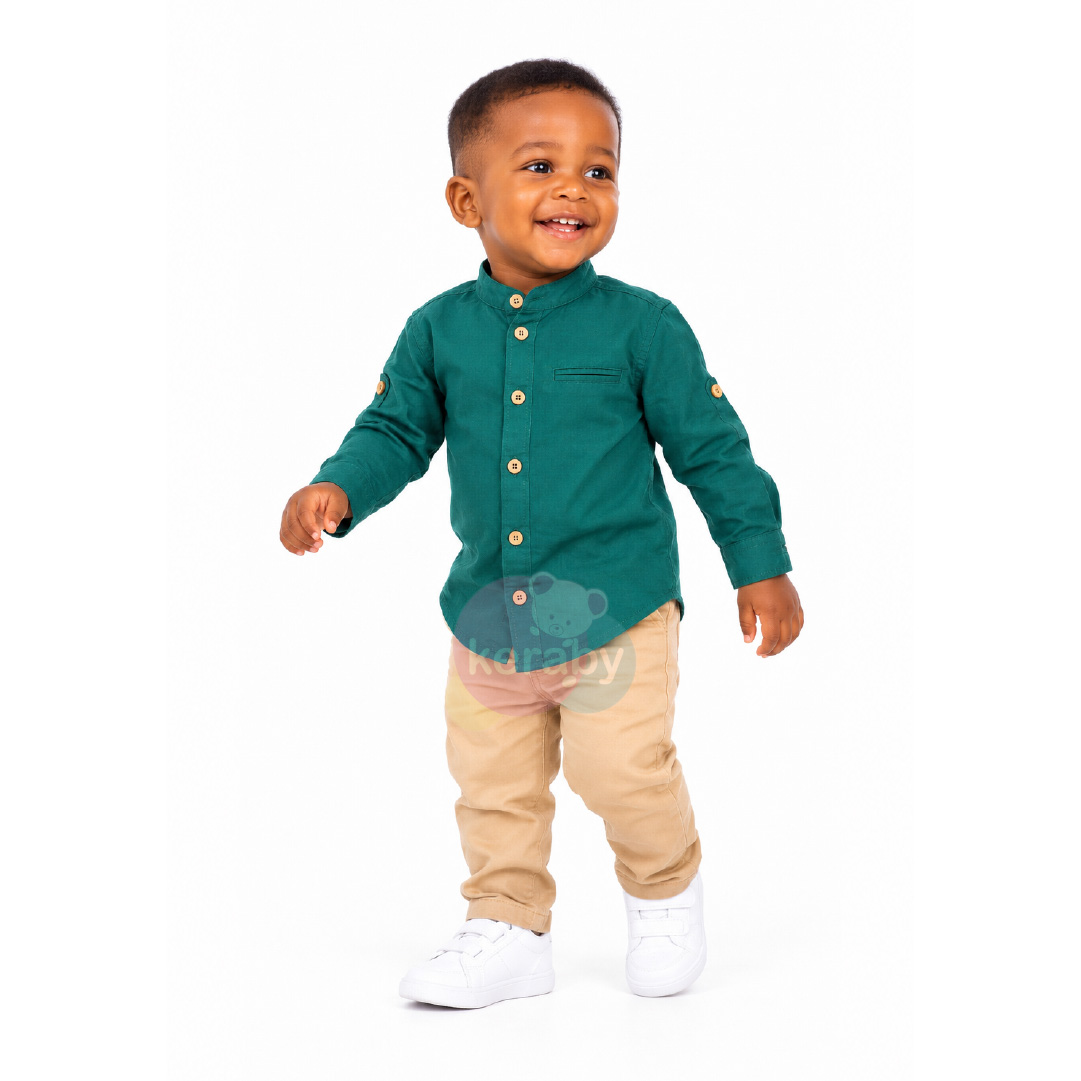 CHEMISE ML VERT-G2 — photo 3
