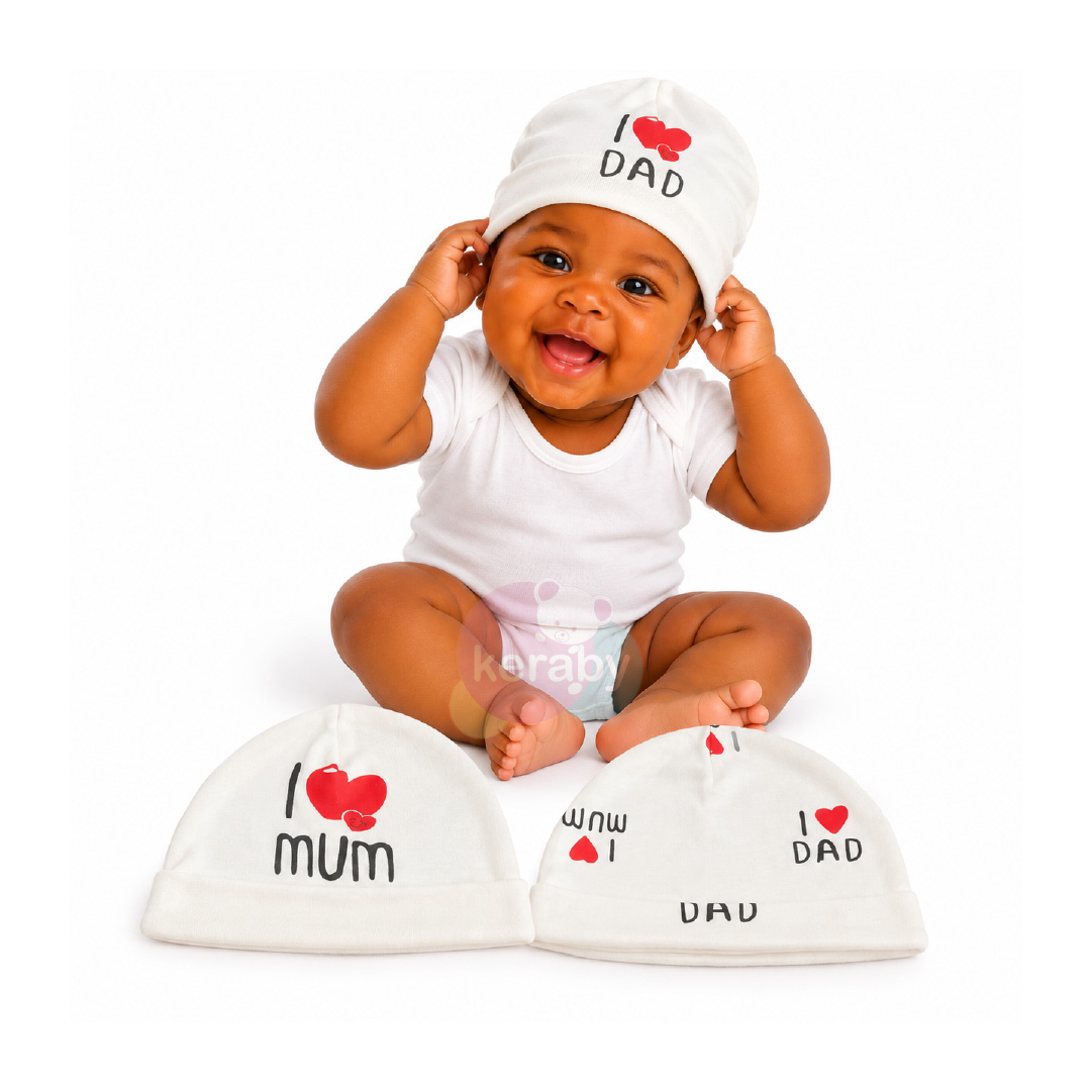 BONNET LOT DE 3 I LOVE MUM — photo 3