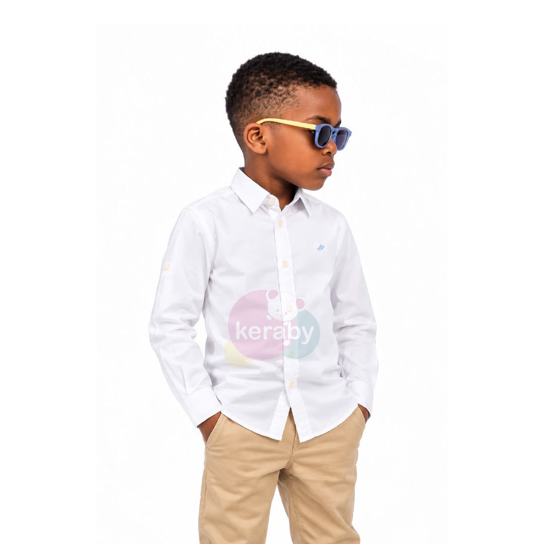 CHEMISE ML BLANC-G5 — photo 3