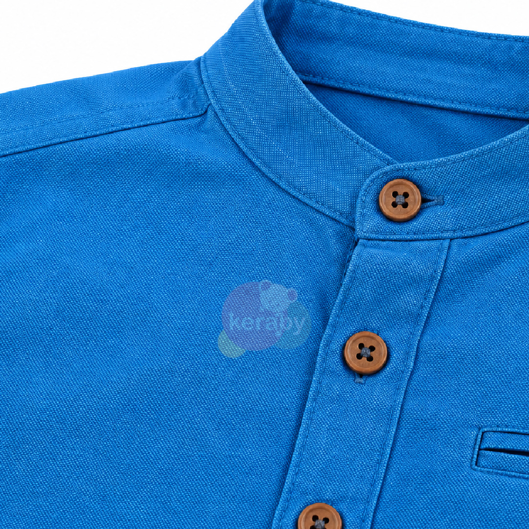 CHEMISE ML BLEU-G11 — photo 2