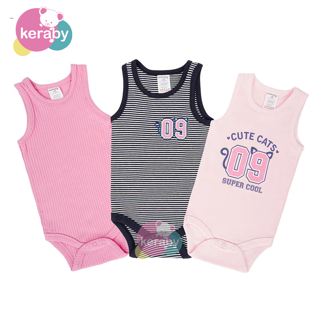 BODY DEMEMBRE CUTE CATS LOT DE 3