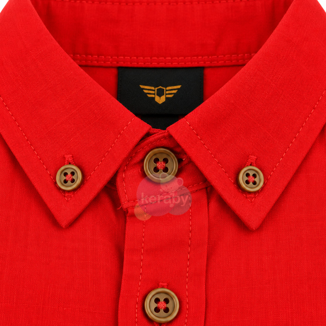 CHEMISE MC ROUGE-G2 — photo 2
