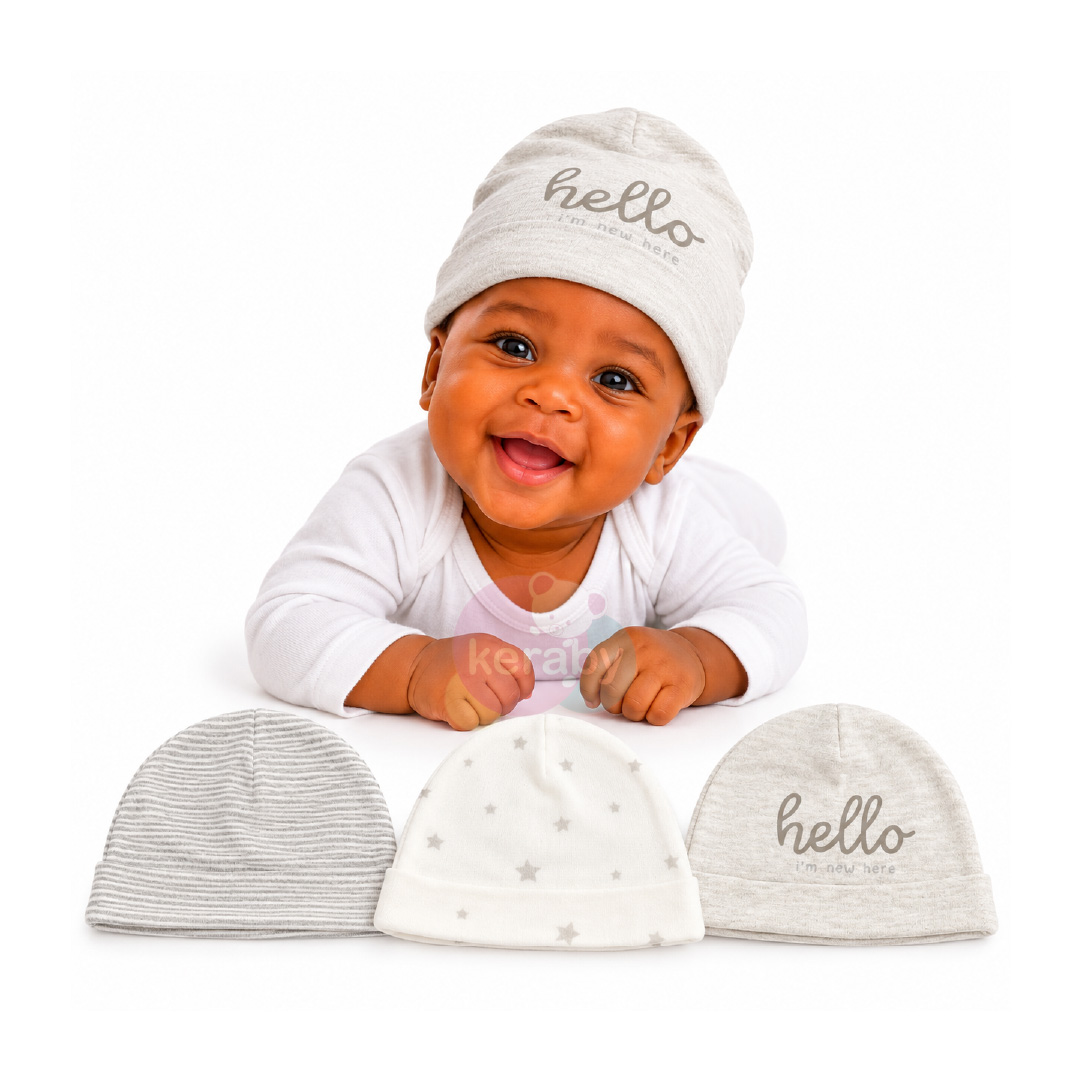 BONNET LOT DE 3 HELLO — photo 3