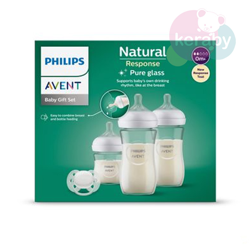 COFFRET BIBERONS AVENT LOT DE 3 EN VERRE — photo 2