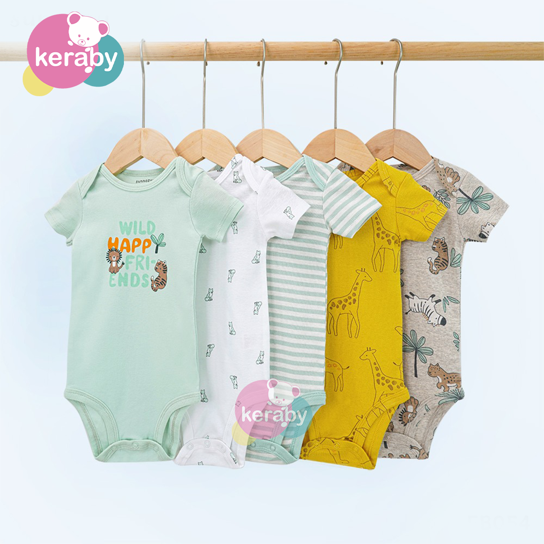 BODY MANCHE COURTE LOT DE 5 MIXTE-M16