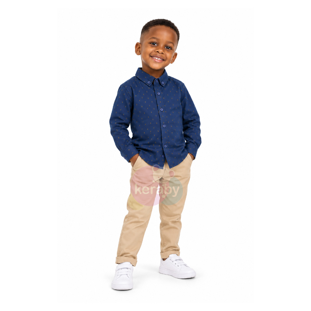 CHEMISE ML BLEU-G4 — photo 3