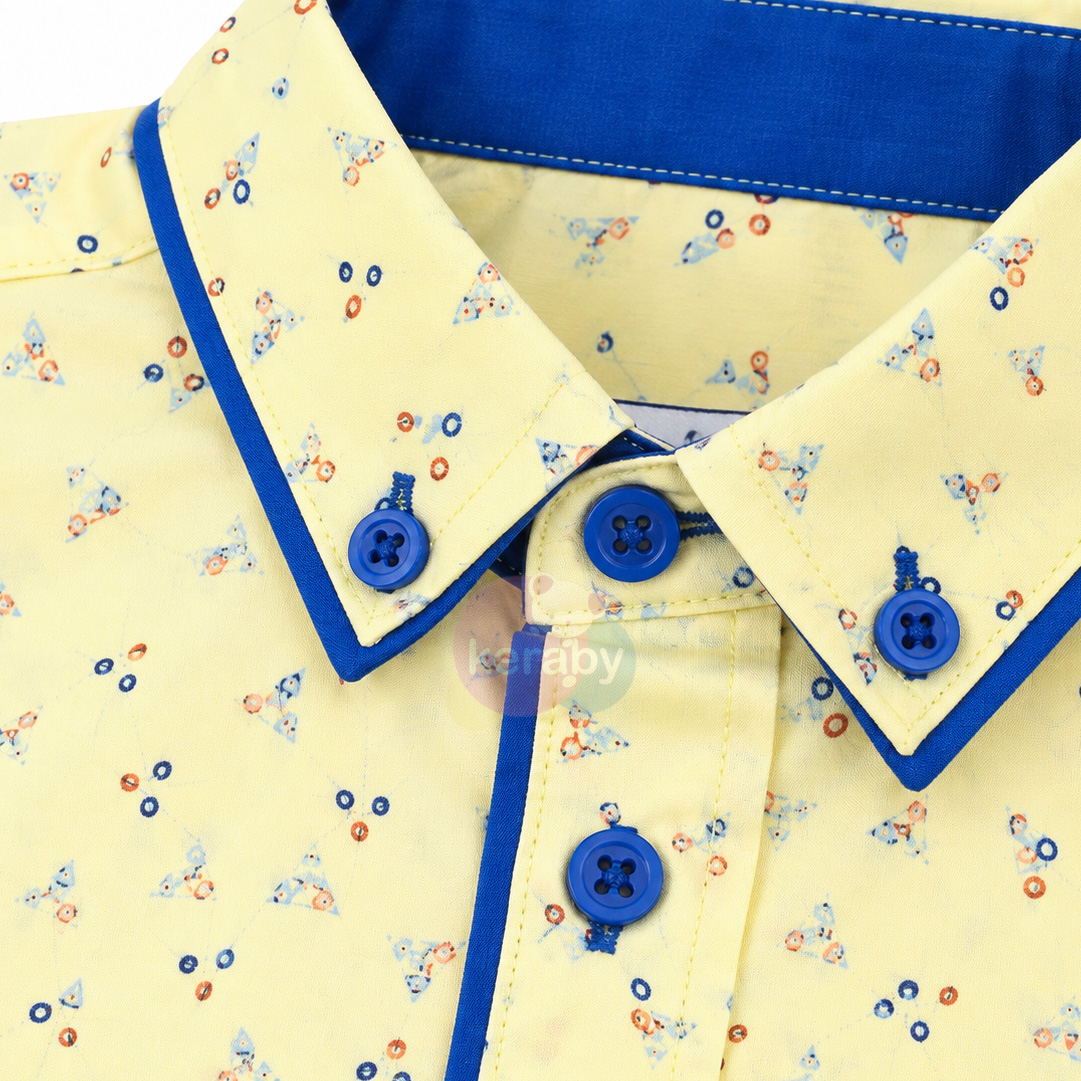 CHEMISE ML JAUNE — photo 2