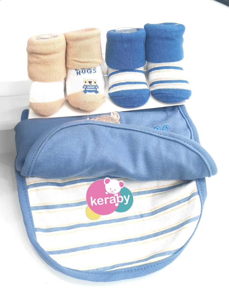 BAVOIR LOT DE 3 + 4 CHAUSSON GARÇON-G2