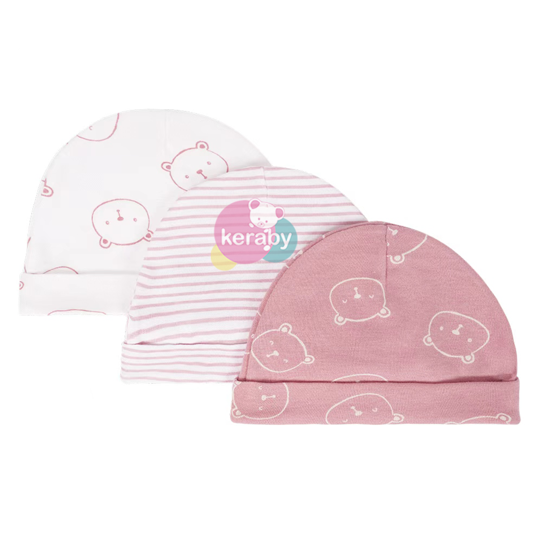 BONNET LOT DE 3 FILLE-F