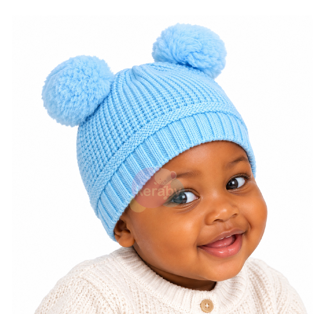 BONNET LAINE FILLE-BG8+2POMPOM — photo 5