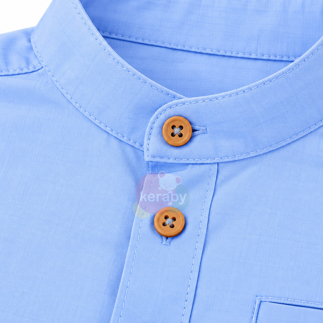 CHEMISE ML BLEU CIEL-G3 — photo 2