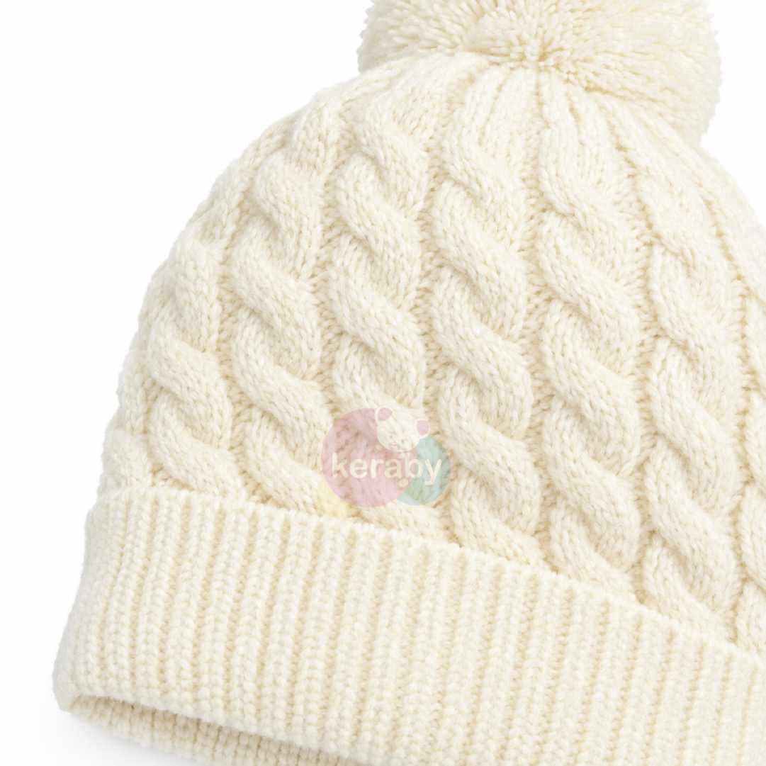 BONNET LAINE AVEC 1 PONPON-BG2 — photo 3