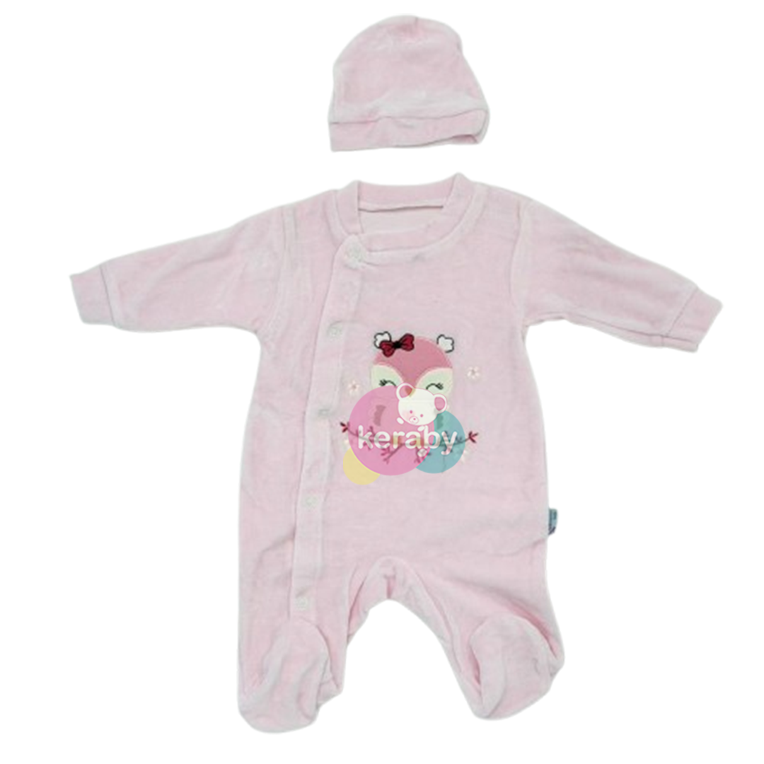 GRENOUILLERE VELOUR BBL+BONNET FILLE-F4