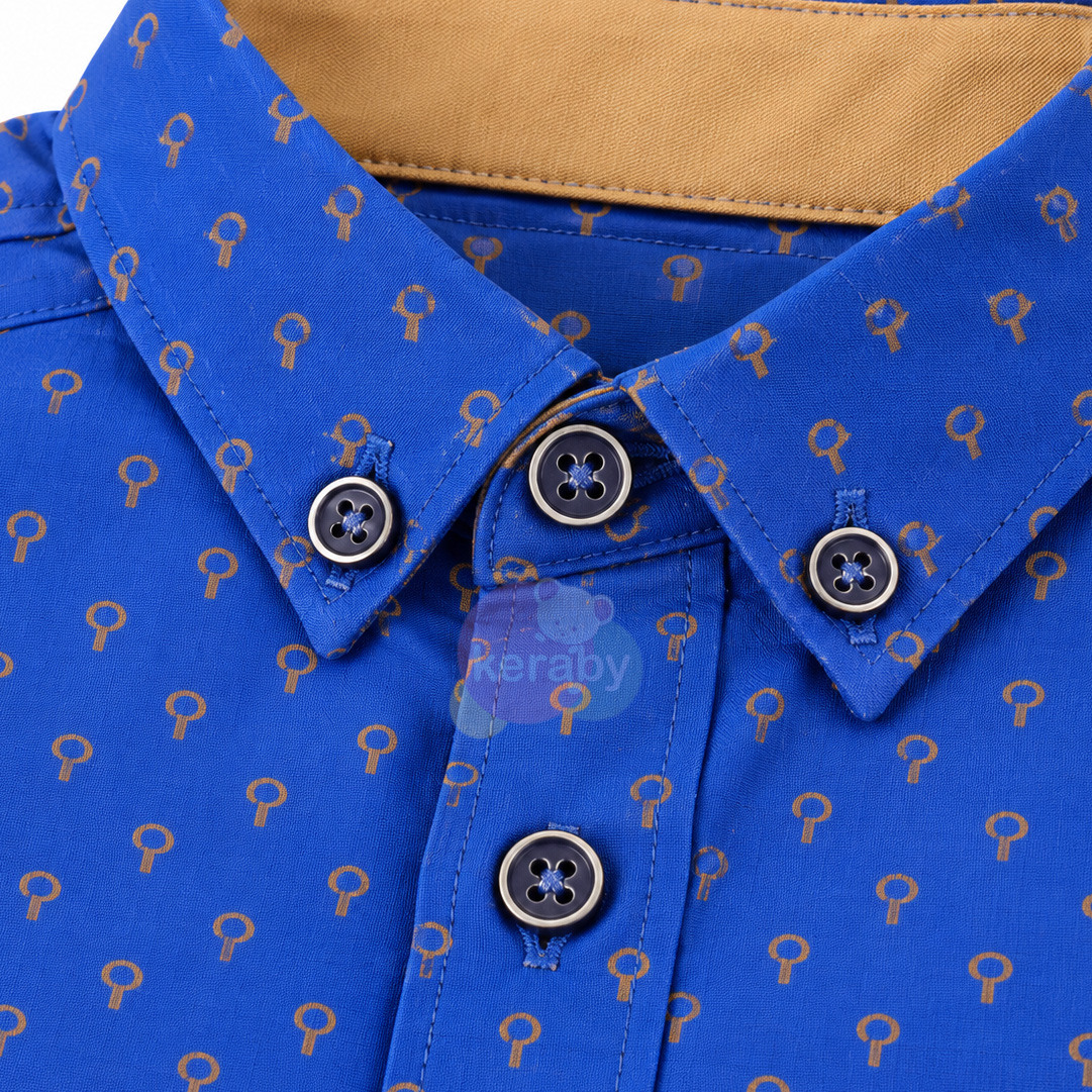 CHEMISE ML BLEU-G10 — photo 2
