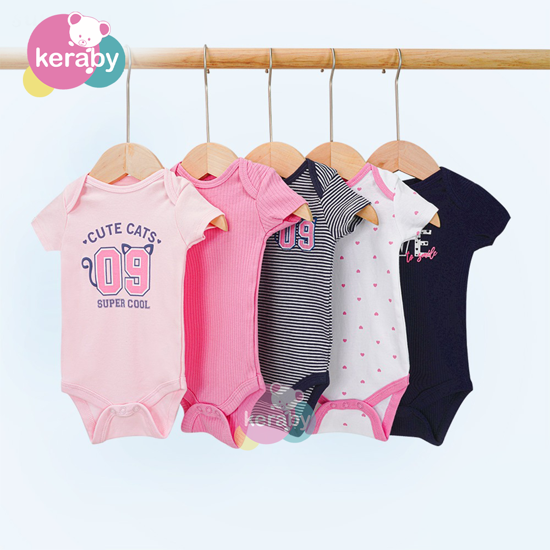 BODY MANCHE COURTE LOT DE 5 FILLE-F10