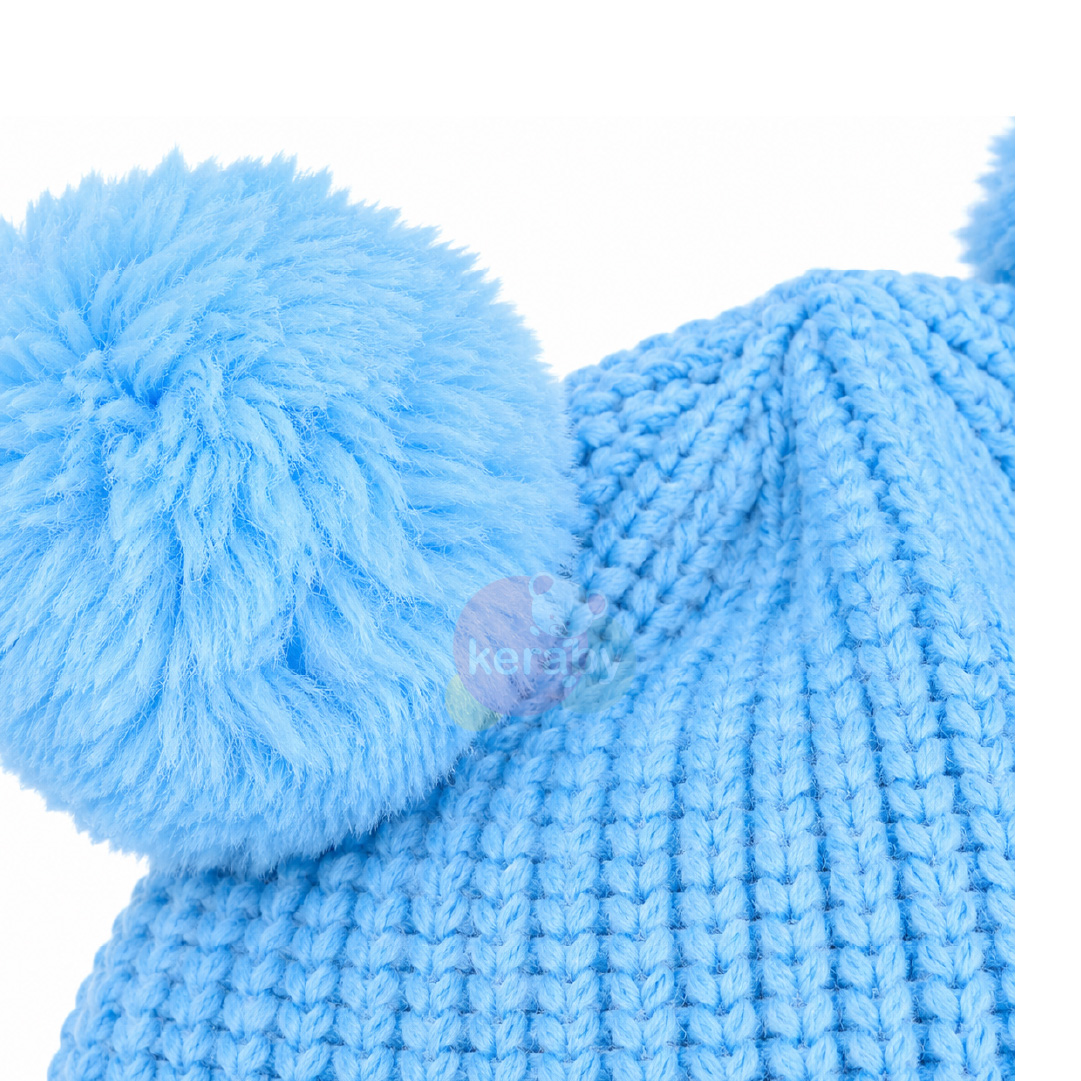 BONNET LAINE FILLE-BG8+2POMPOM — photo 6