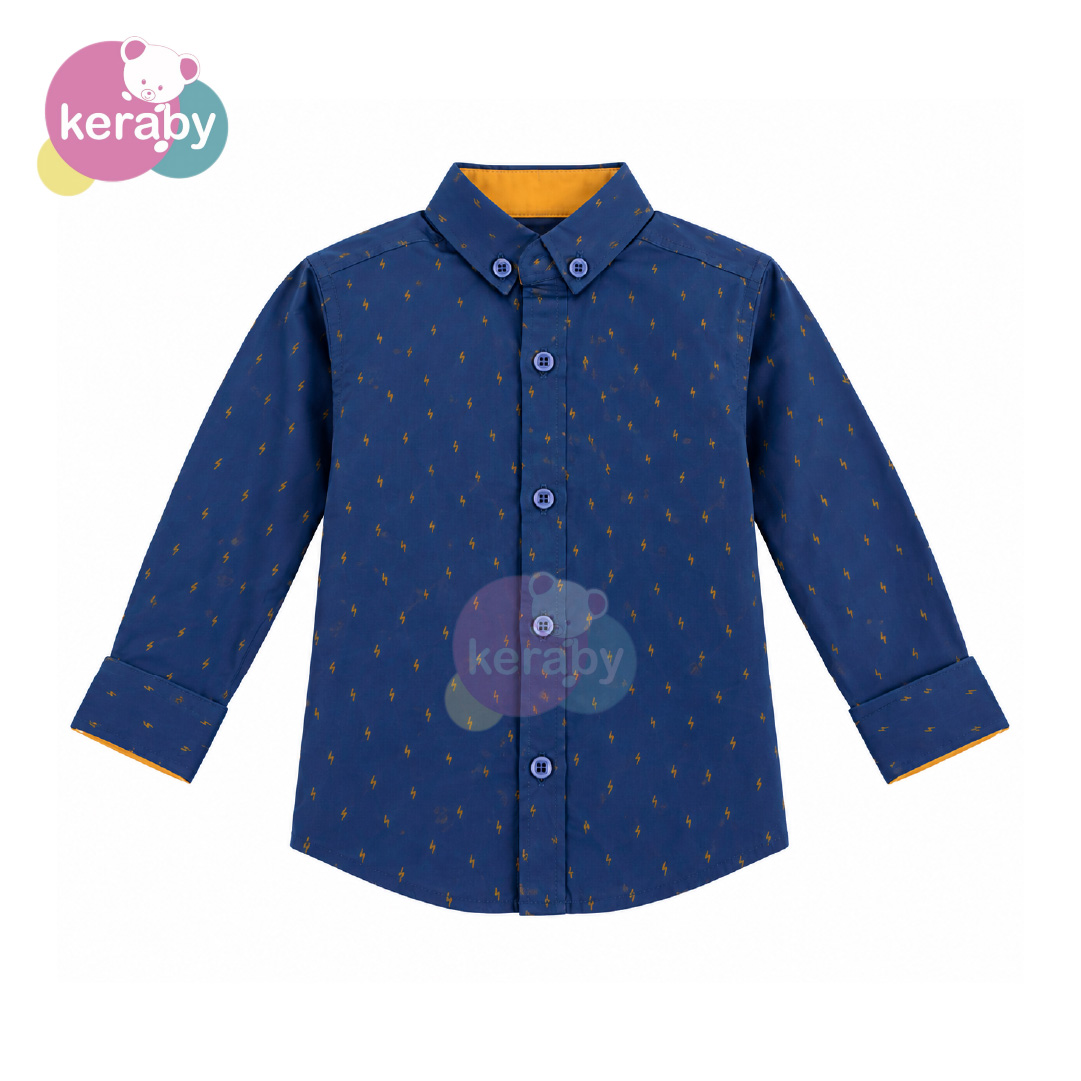 CHEMISE ML BLEU-G4