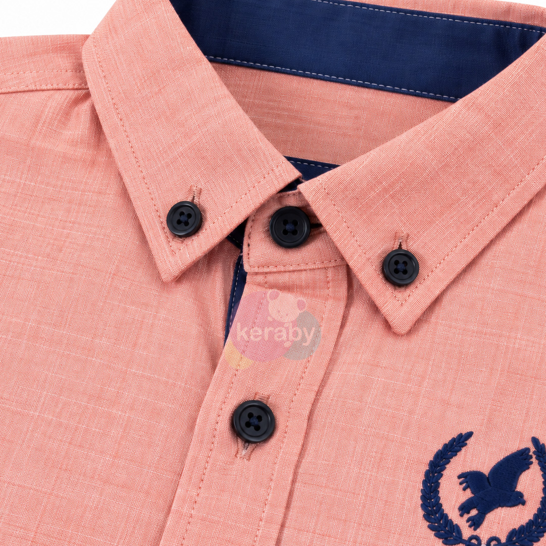 CHEMISE ML SAUMON — photo 2