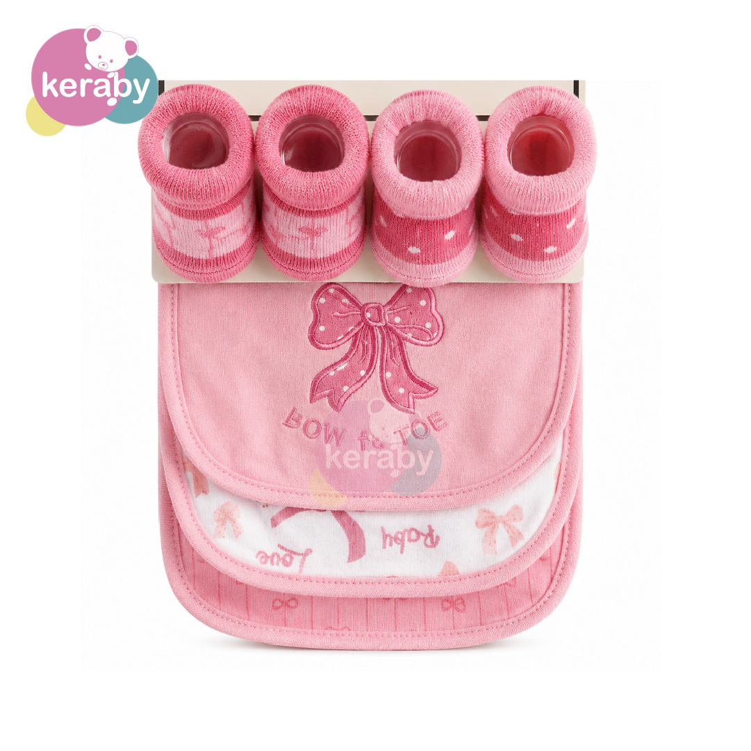 BAVOIR LOT DE 3 + 4 CHAUSSON FILLE-F7
