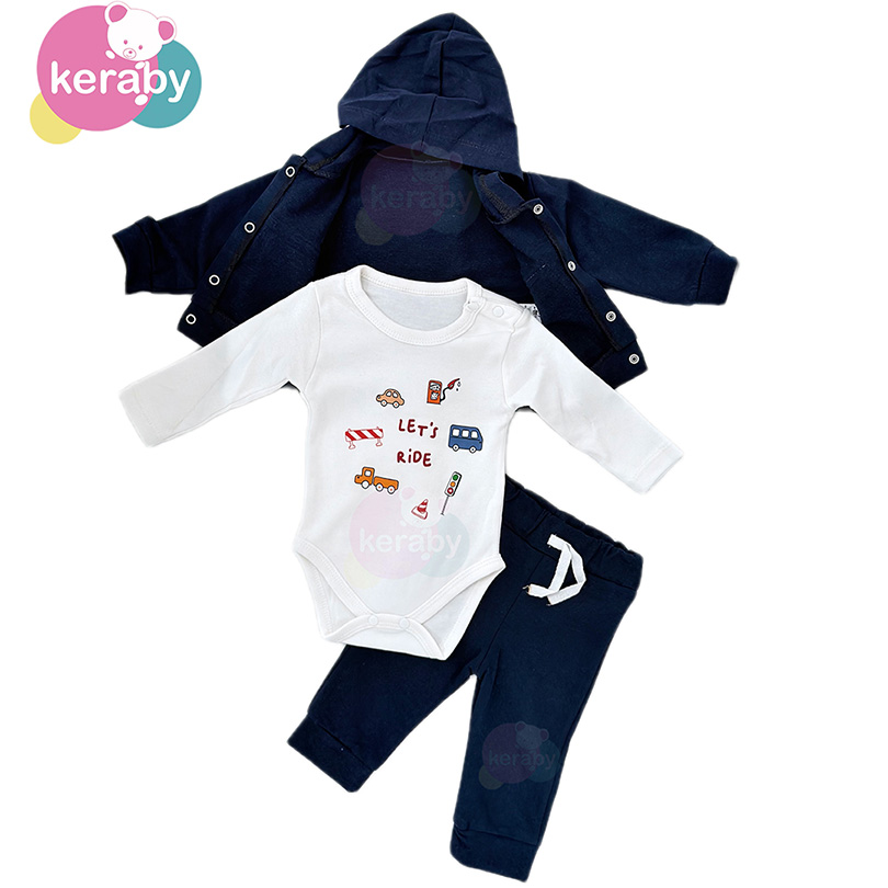 ENSEMBLE BEBE 3PCS CARDIGAN-G1
