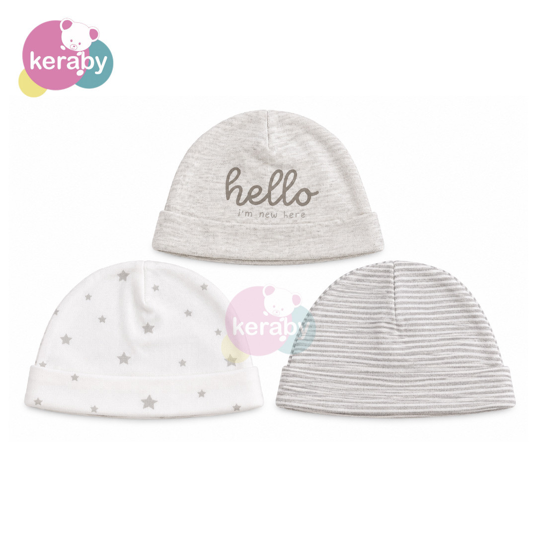 BONNET LOT DE 3 HELLO