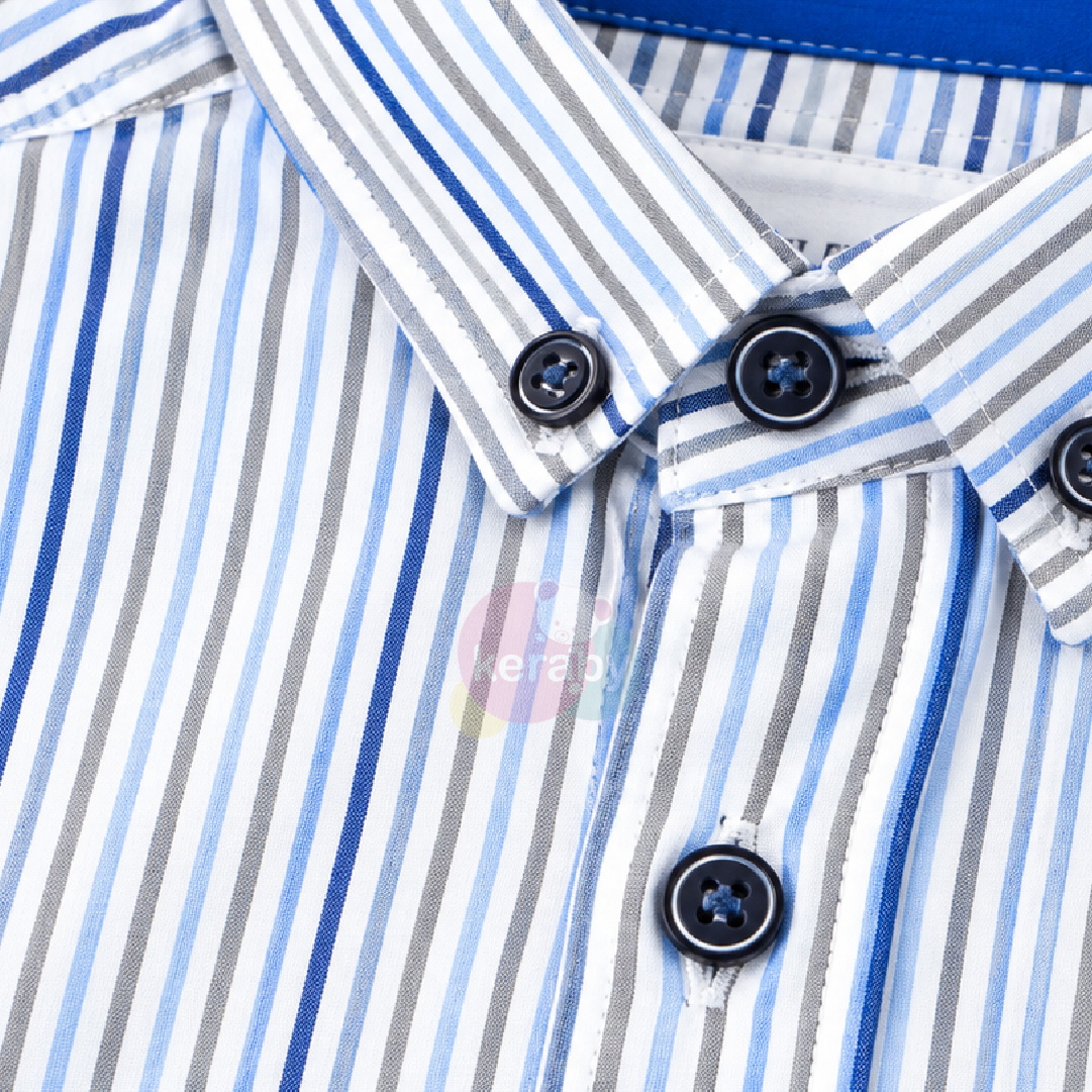 CHEMISE MC GRIS BLEU-G1 — photo 2