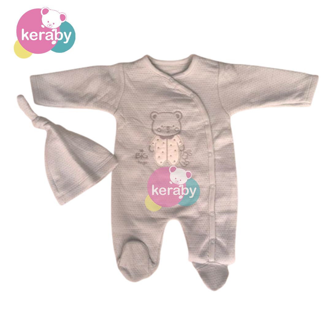 GRENOUILLERE BIG HUGS  EN COTON+BONNET