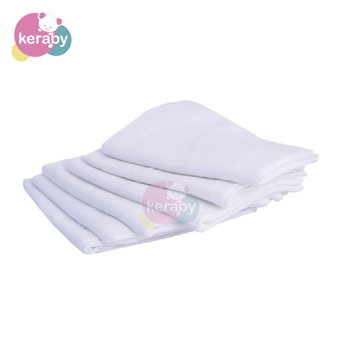 LANGE CARRE BLANC ENFONT  LOT DE 12