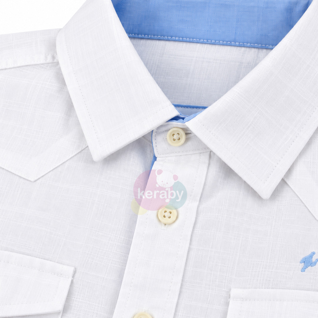 CHEMISE ML BLANC-G4 — photo 2