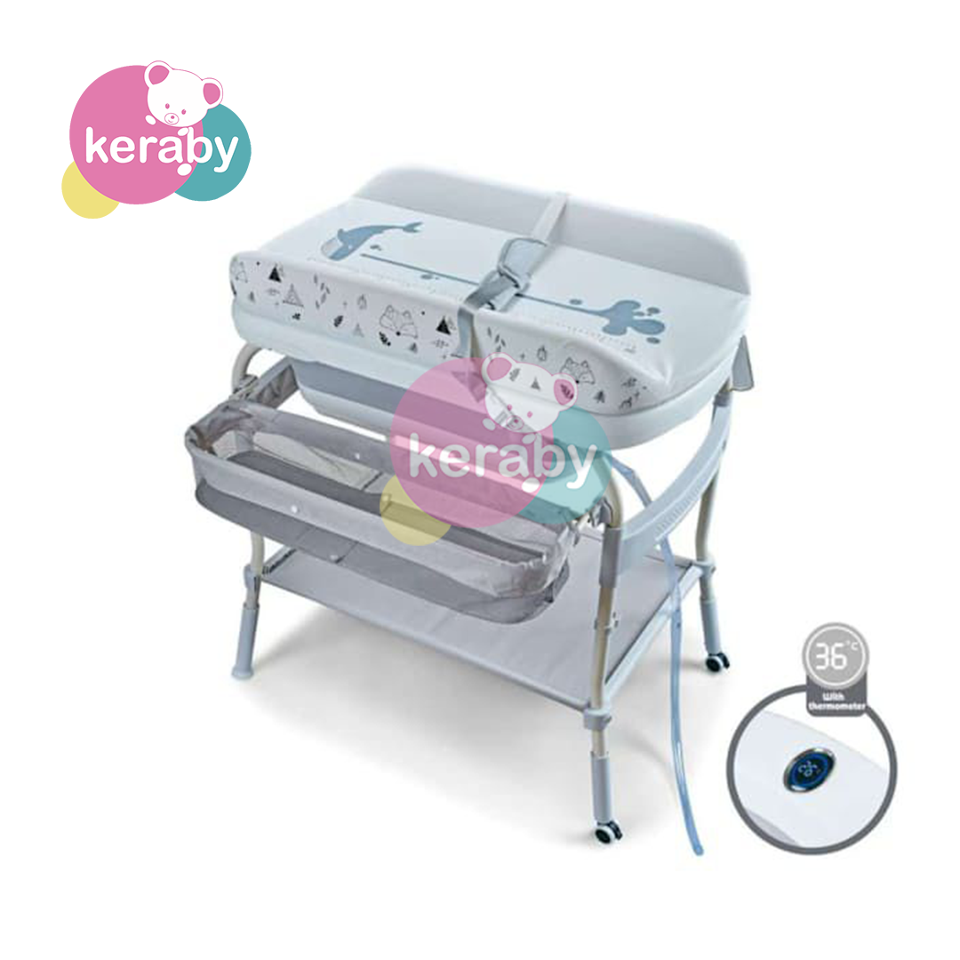 BAIGNOIRE HAUTE PLIABLE + MATELAS A LANGER — photo 2
