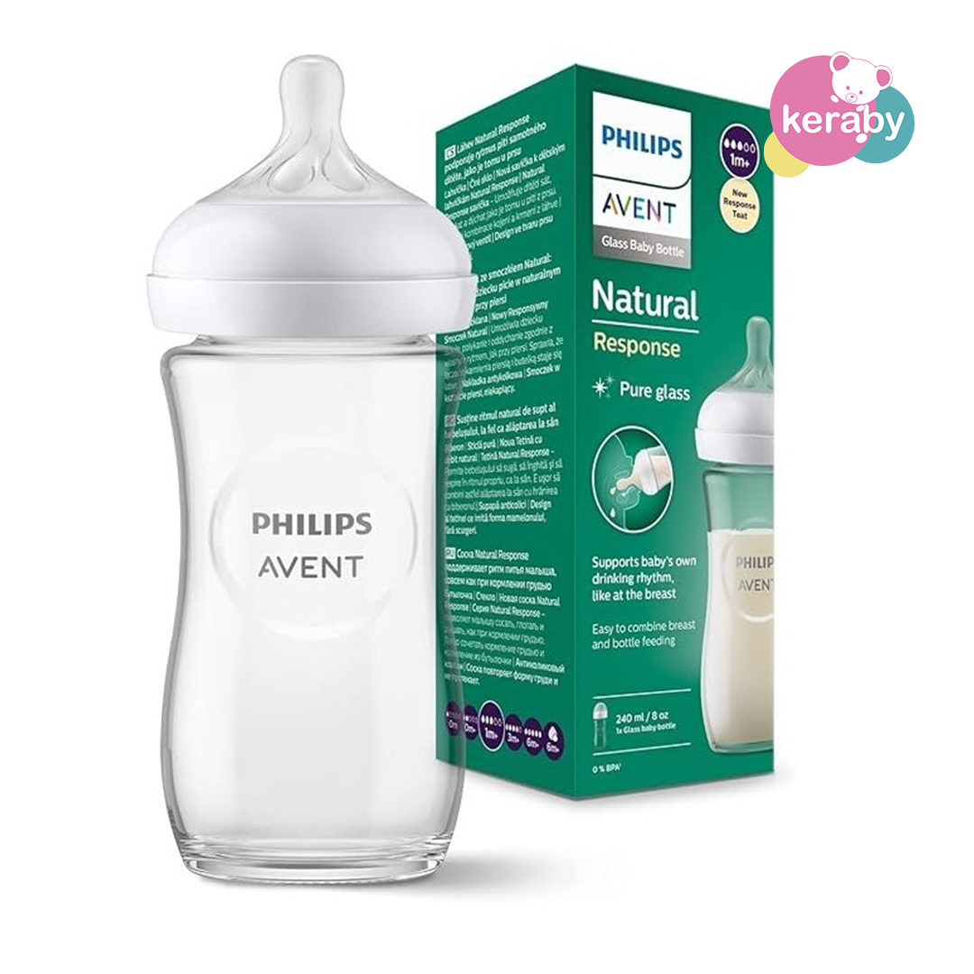 BIBERON AVENT NATURAL 240ML EN VERRE