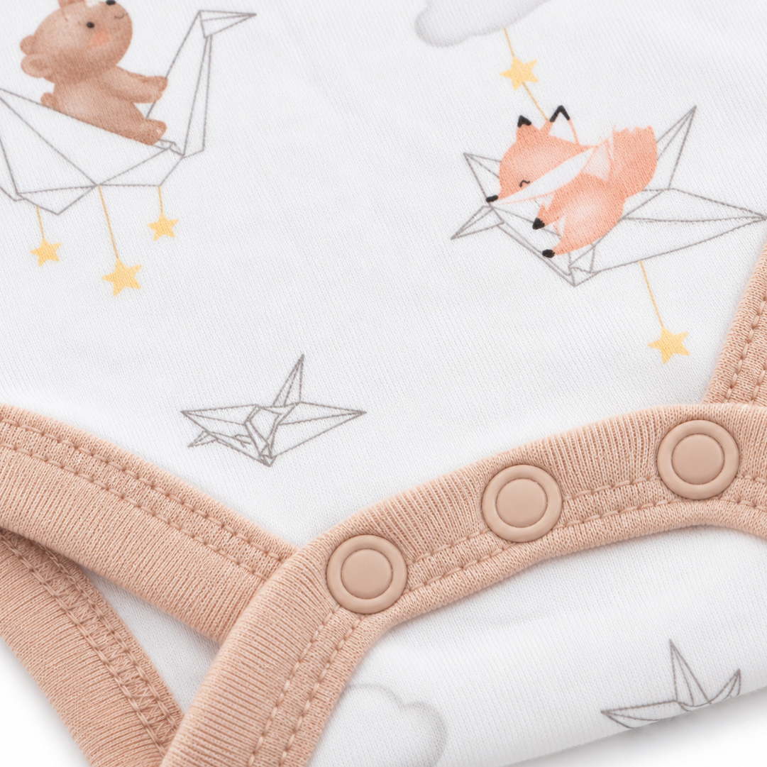 BODY DEMEMBRE CUTE FAMILY/MIXTE LOT DE 3 (MARRON) — photo 2