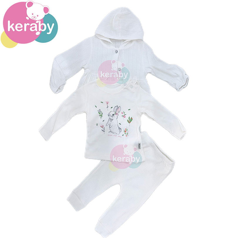 ENSEMBLE BEBE 3PCS CARDIGAN-F2