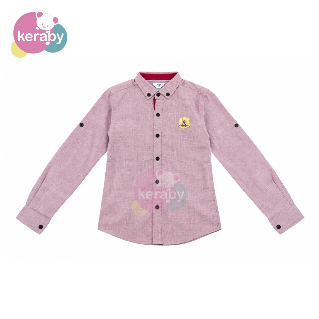 CHEMISE ML BORDEAU