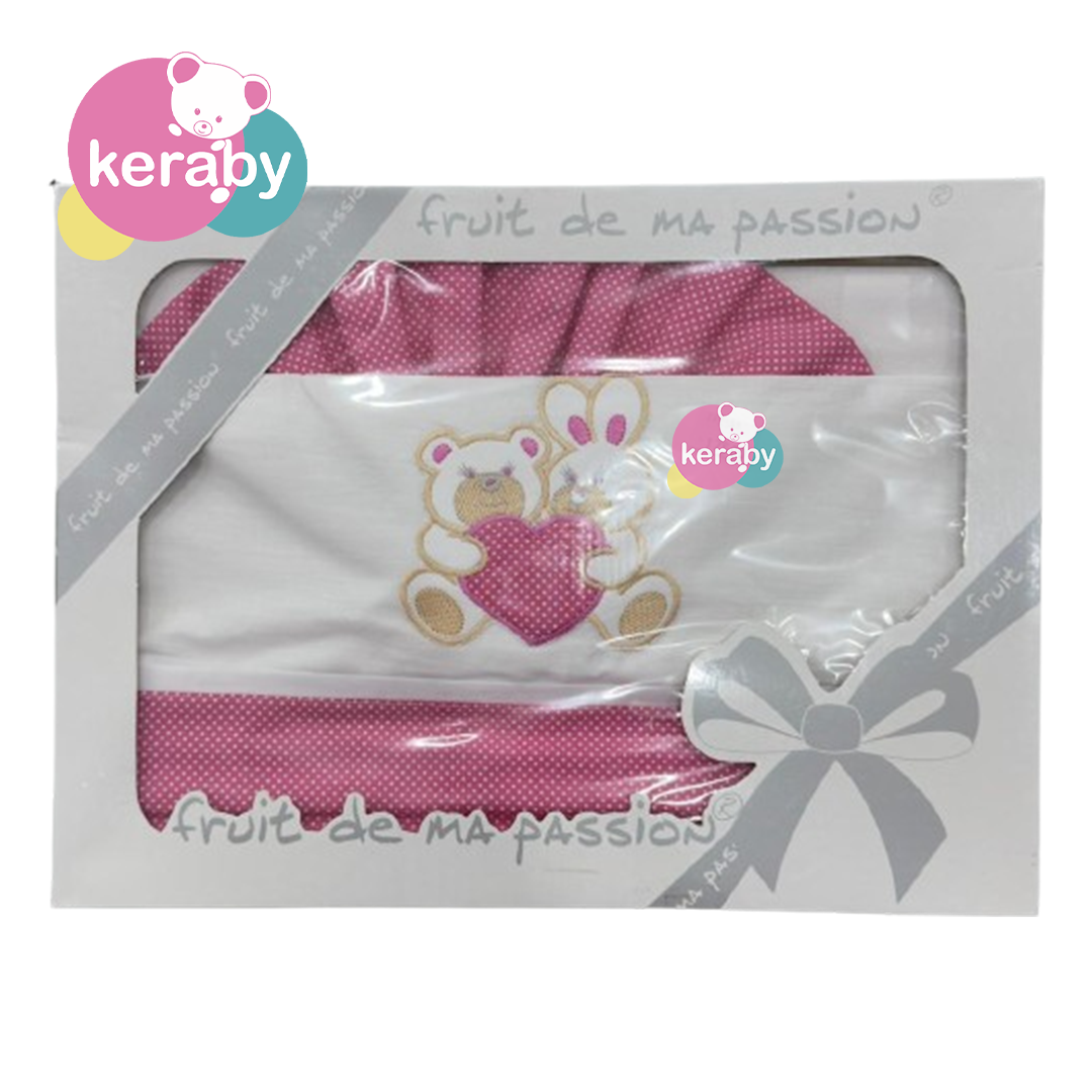 DRAP FP LITERIE NOUNOUS COEUR