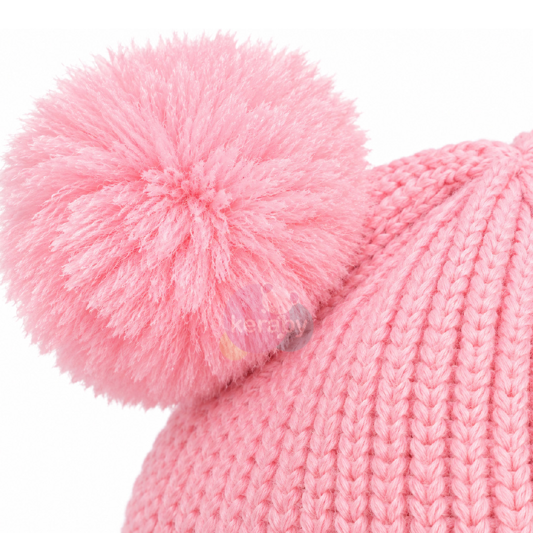 BONNET LAINE FILLE-BG8+2POMPOM — photo 2