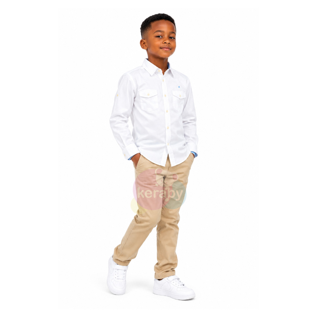 CHEMISE ML BLANC-G4 — photo 3