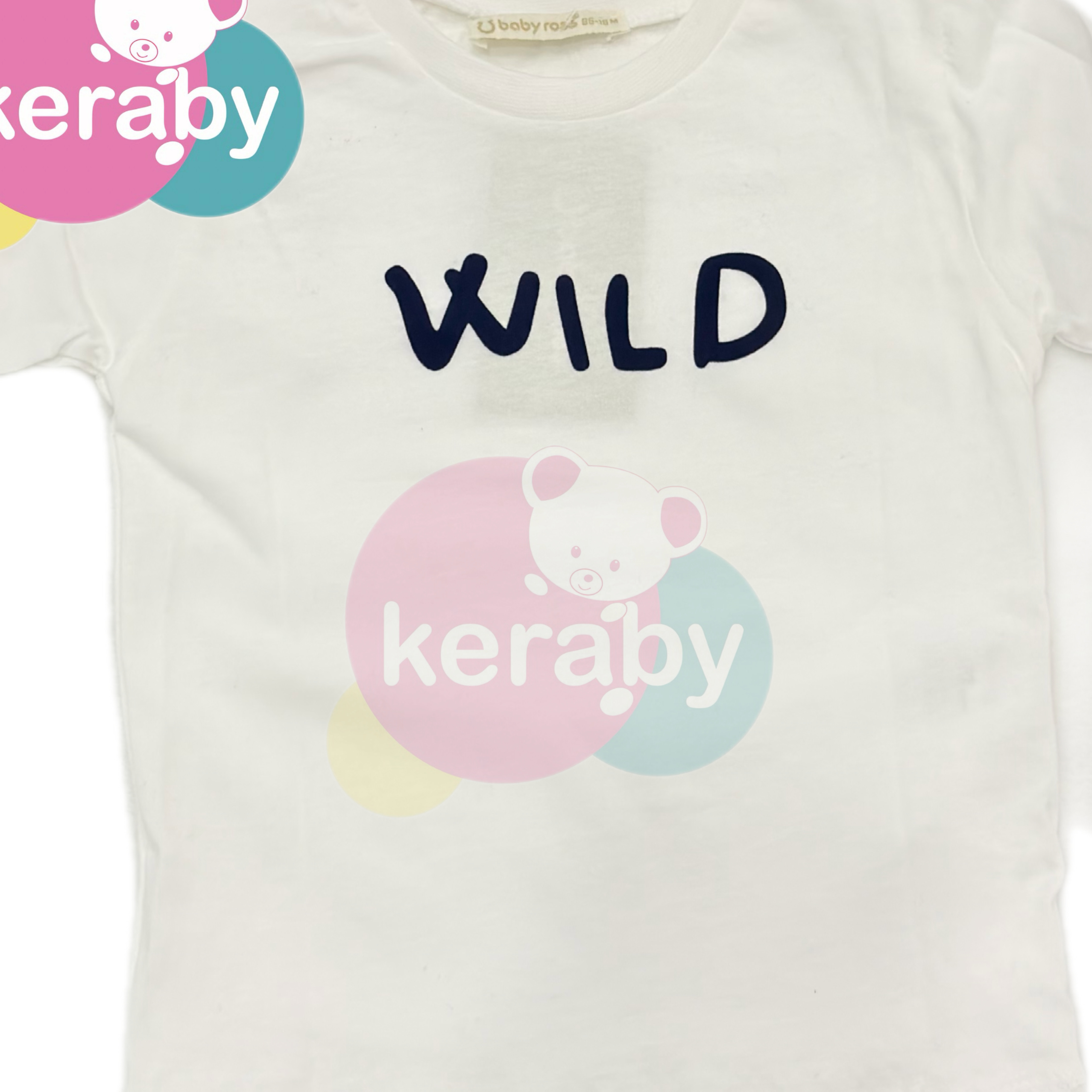 Ensemble 3 Pièces Ourson Wild – Bleu Marine & Blanc — photo 3