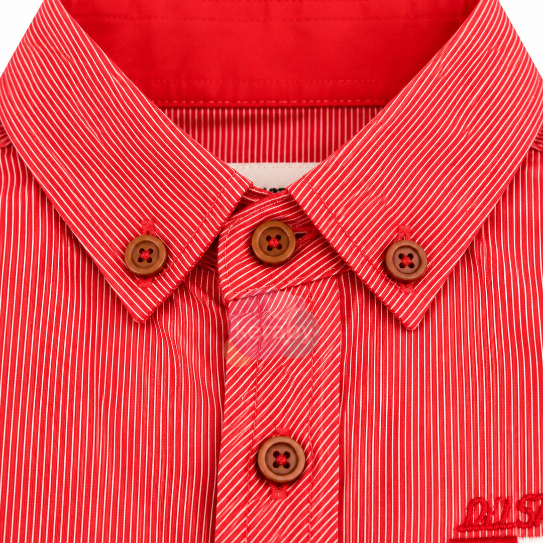 CHEMISE MC ROUGE-G1 — photo 2