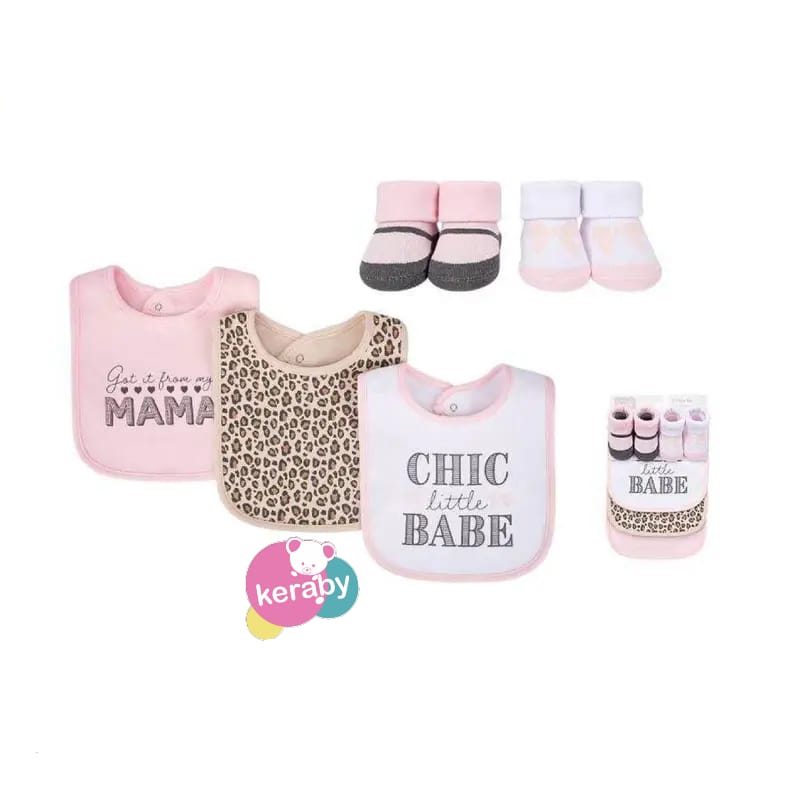 BAVOIR LOT DE 3 + 4 CHAUSSON FILLE-F1